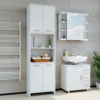 Armario de baño Maris, Blanco, 56,1 x 190 cm - details 1
