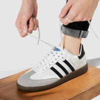 Zapatos de suela gruesa para hombre, zapatillas deportivas cómodas a la moda, informales, de cuero genuino, color blanco, estación europea, novedad de 2024 - details 7