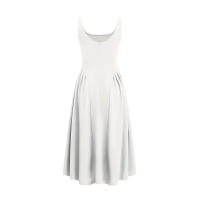 2025 verano nuevo diseño de nicho europeo y americano sentido primavera y verano nuevo vestido sin mangas de cintura sin espalda con cuello redondo - details 12