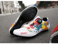 Nuevos zapatos de bicicleta de carretera, zapatillas de ciclismo para hombres, zapatillas de deporte para clítoris de montaña, tacos de ruta, zapatos planos de velocidad para bicicleta de cross, zapatos de Pedal Spd para mujeres - details 12