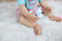 BZDOLL-Muñeca realista de cuerpo completo de silicona para niña, juguete de muñeca Reborn, vestido clásico, regalo de cumpleaños, 55 CM, 22 pulgadas - details 4