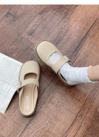 Baotou zapatillas mujer verano desgaste sentido avanzado, la nueva celebridad de Internet super fuego versátil fondo suave medio pie zapatillas - details 4
