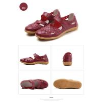 zapatos de piel auténtica para mujer, sandalias huecas blancas, mocasines planos de verano, talla grande 41 42 - details 9