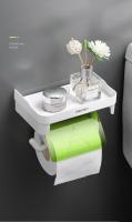 Soporte de papel toalla de baño adhesivo para pared, accesorio de cocina sin perforar, organizador de papel higiénico - details 4