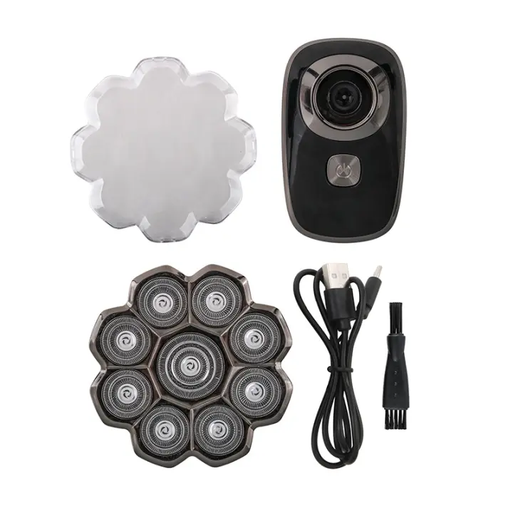 Afeitadora electrica hombre cabeza viajar Portátil multifunción 9D Cortapelos - 1