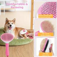 Juego de cepillo de aseo para gatos y perros, cepillo de autolimpieza para mascotas con cortaúñas para mascotas y lima de pulgas, peine para perros, cepillo de baño para mascotas, 7 piezas por juego - details 3