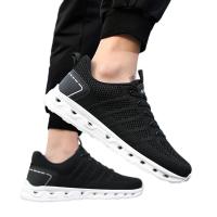 Zapatillas Deportivas de Malla Tejida con Mosca para Hombres Tamaño Grande Casual de Moda - details 0