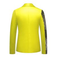 Blazer de lentejuelas con estilo para hombre, Chaqueta de traje ajustada, abrigo - details 21