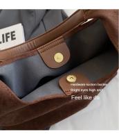 Bolso de hombro de gamuza de gran capacidad para mujer, bolso de viaje informal Simple, bolsos Retro, Otoño e Invierno - details 3