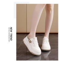 Zapatos Blancos De Cuero Con Plataforma De Zapatos De Mujer, Nuevos Zapatos Deportivos Casuales De Moda - details 16
