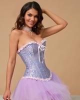 Overbust - Corsé para mujer con cordones y huesos de plástico, top bustier - details 9