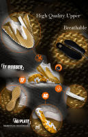 Zapatos de fútbol de marca para hombre, botas de fútbol de tobillo alto Unisex para exteriores, zapatillas cómodas de entrenamiento deportivo de fútbol sala FG/TF - details 3