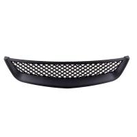 Rejilla de malla para capó de motor delantero, parachoques negro brillante, parrilla de carreras para Honda Civic JDM tipo R 2001-2003 2DR/4DR EM/ES - details 1