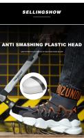 Zapatos De Trabajo De Seguridad Indestructibles Con Puntera De Acero, Botas Deportivas Transpirables Para Exteriores, Zapatillas De Deporte, Botas De Construcción De Seguridad - details 7