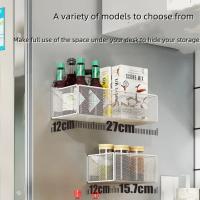 Estante magnético de Metal para refrigerador, estante multifuncional para refrigerador, estantes de almacenamiento de cocina duraderos cuadrados para el hogar - details 0