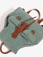 Mochila de Denim Retro Bolsa de Viaje con Forro de Denim - details 5