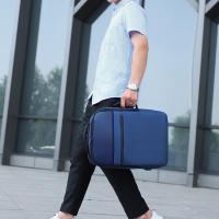 Mochila de viaje de negocios para hombre, puerto de carga USB, bolsillo separado para ordenador portátil, resistente al agua - details 7