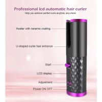 Plancha De Pelo Para Dormitorio, Mini Rizador Giratorio Inalámbrico Portátil, cepillado Automático Y Antiescaldado, 3 Colores - details 9