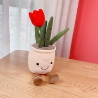 Decoración para el hogar, simulación de plantas, tulipanes, suculenta, muñeco, peluche, flores, maceta, adornos, muñecas de tela - details 4