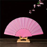 1 ventilador plegable de plástico de estilo clásico, ventilador de papel portátil de 17,78 cm para actuación de danza de Kung Fu, accesorio para sesión de fotos, ventilador plano plegable artesanal - details 2