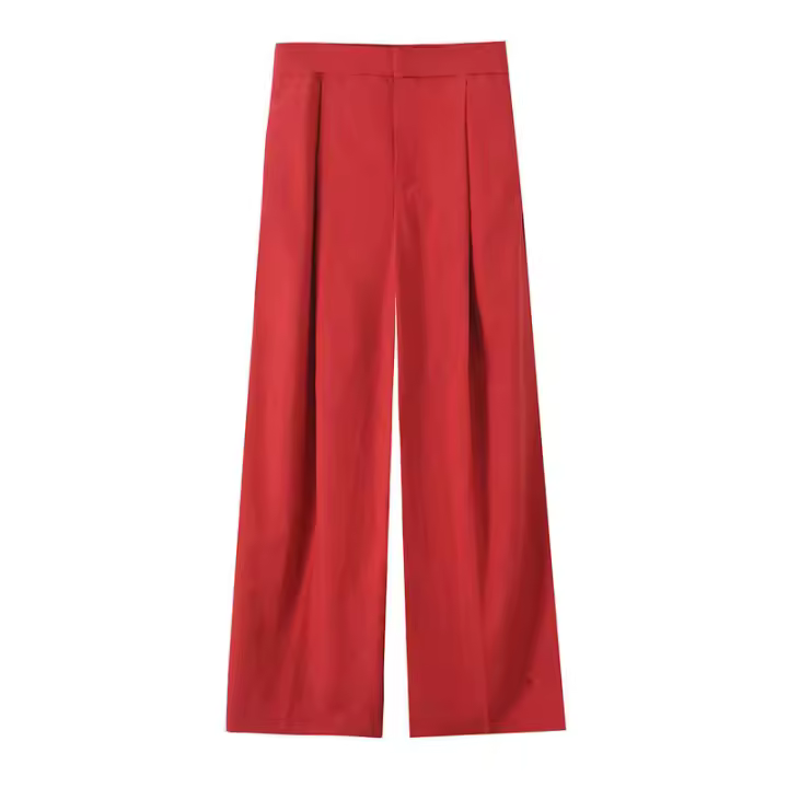 ZOCI- 2025 mujer moda Primavera Verano chaleco sin tirantes estilo conjuntos de Top Casual ajustado pantalones plisados de cintura alta trajes - 1