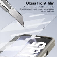 Funda de cuero de lujo para Samsung Galaxy Z Fold 5 Fold4 con Protector de pantalla de vidrio, bolígrafo táctil - details 5