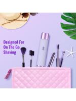 Afeitadora Eléctrica Mujer- 2 en 1 Impermeable Depiladora Mujer Zona Intima Inalámbrica Recortadora Mujer Zona Intima para Depilación Facial Sin Dolor de Bikini, Axilas, Piernas y Rostro - details 8