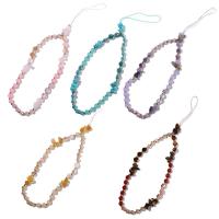 Cadena de grava para teléfono móvil, cuerda antipérdida, cadena de cuentas con letras, correa para teléfono móvil, cordón de cuentas de piedra de cristal, cordón para teléfono móvil - details 12