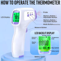 Termómetro Infrarrojo Digital Para Frente No Contactó Medidor De Temperatura Externo Familiar Fireurus Marca Name - details 1