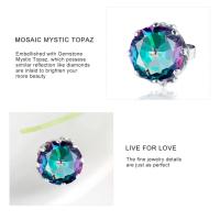 Pendientes de Topacio Misterioso SILVERCHAKRA para Mujeres Joyería Fina Vintage con Piedra Preciosa de Plata 925 Regalo para San Valentín - details 3