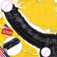 Consolador realista de 12 pulgadas, juguetes sexuales para adultos para mujeres y hombres, consolador enorme negro realista con punto G y clítoris con ventosa fuerte para jugar con manos libres, consolador anal flexible para lesbianas con correa (negro) - details 1