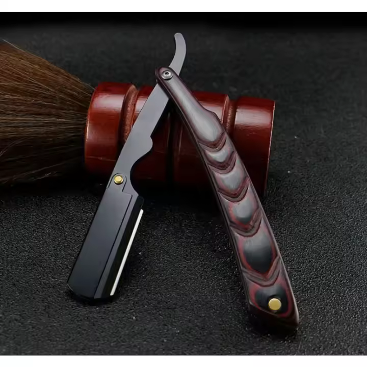 Maquinilla de Afeitar Profesional Recortador de Película de Acero Inoxidable para Barberos - 1