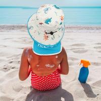 Gorra de Sol para Niños UPF50 Sombrero de Playa de Cobro con Correa de Mandíbula - details 0