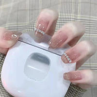 Uñas Artificiales Cómodas con Secuencias Rosa, Arte de Uñas para Mujeres, Regalo Perfecto - details 3