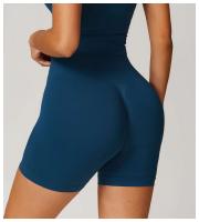 Pantalones cortos deportivos sin costuras para mujer, monos push-pull de cintura alta para gimnasio, ropa de yoga - details 9