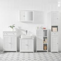 Armario de Baño Blanco con 1 Puerta y 3 Estantes Tamaño 48x24x96 cm - details 8
