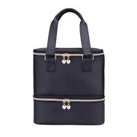 Bolsa de cosméticos impermeable de doble capa para manicura con asa - details 0