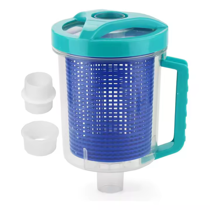 Recipiente para recoger hojas de piscina, recipiente profesional de gran capacidad con cesta de malla - 1