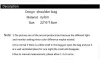 Bolso de diseñador de lujo para mujer, bandolera Vintage de nailon con cadena, a la moda - details 0