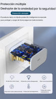 Adaptador de carga rápida de 20 W + cable de datos de 27 W, paquete de 2 cargadores blancos (Tipo-C) - details 2
