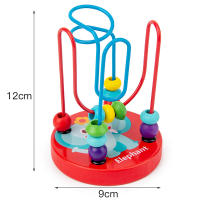 Juego de 5 Juguetes Educativos de Madera para Bebés y Niños, Xilófono de 8 Notas, Reloj, Gusano, Torre Arcoíris y Laberinto de Bol - details 4
