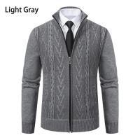 2025 otoño e invierno nuevo abrigo suéter de punto informal cálido acolchado de Cachemira para hombre - details 6