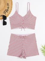 Conjunto de Bikinis de cintura alta para mujer, bañadores trenzados, traje de baño para mujer, microbikinis de realce, ropa de playa a la moda 2023 - details 33