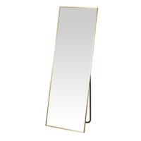 Koonmi Espejo de pie grande de 140 x 40 cm, espejo de cuerpo entero con marco de aluminio, para dormitorio, salón y baño, dorado - details 9
