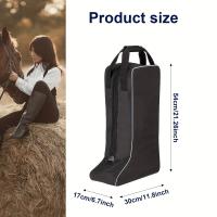 Botas Equestres Largas Especiales de Tela Oxford de Alta Densidad con Bolsa de Transporte para Viaje - details 0