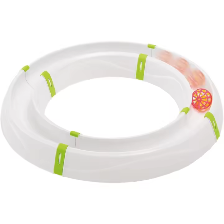 Ferplast Juguete para Gatos Magic Circle, Circuito Modular, Bola de Color Incluida - 1
