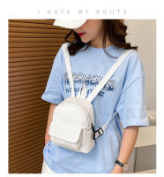 Mochila De terciopelo de pana para mujer, bolso escolar de versión coreana, sencillo, informal, pequeño, 2024 - details 0