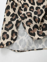 Conjunto de Moda Vintage para Mujer TRAFZA Blusa de Estampado de Leopardo con Cintura Alta y Pantalones Rectos Estilo de Primavera - details 9