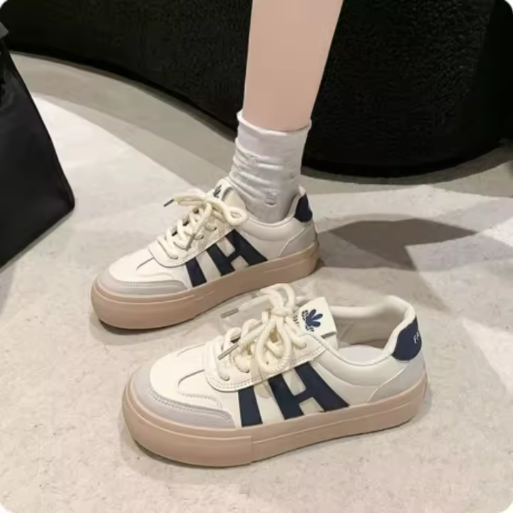 Zapatos de lona blancos para mujer, moda informal, primavera-otoño, talla 35-40 - 1