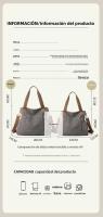 Bolso de Lona a la Moda para Mujer BINGMEI Versión Coreana de Bolso de Mano Gran Capacidad - details 5